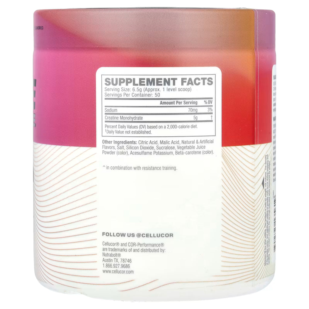 Cellucor Creatina Monohidratada Con Sabor 321 gr