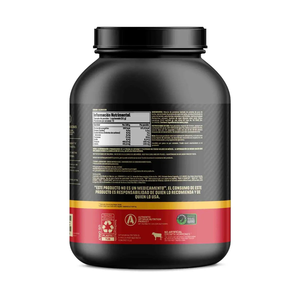 Optimum Nutrition 100% Whey Protein 2.29 Kg (5.05 Lb)