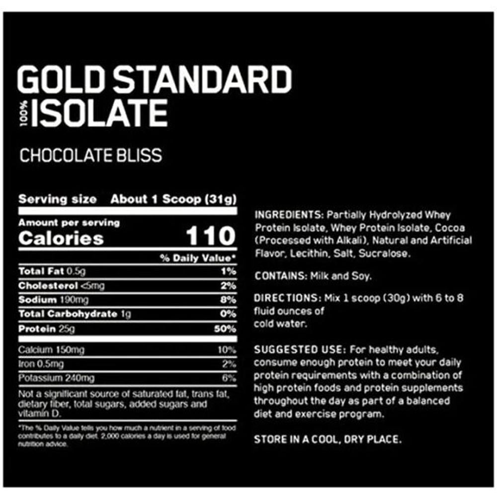 Optimum Nutrition Gold Standard 100% Isolate 2.36 Kg (5.20 lb)