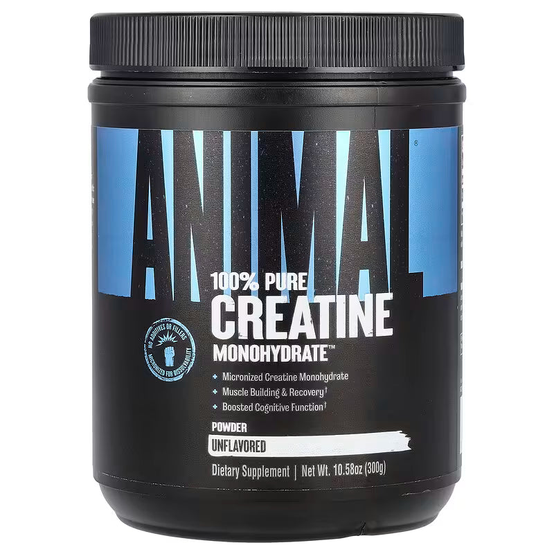 Animal 100% Creatina Monohidratada Sin Sabor 300 gr