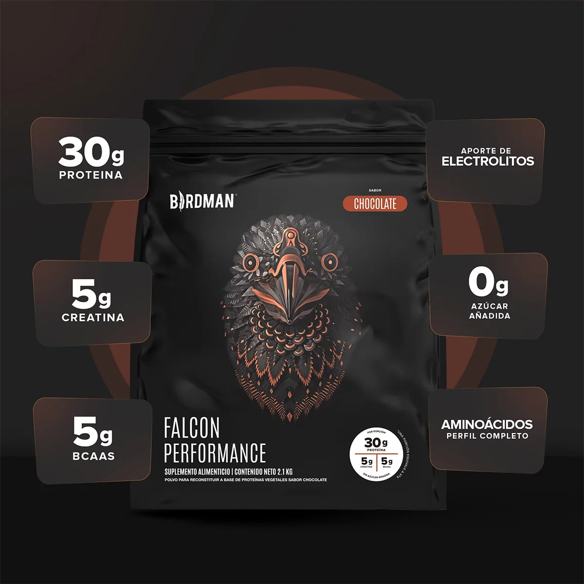 Birdman Falcon Performance Proteína Vegana Orgánica 2.1 Kg