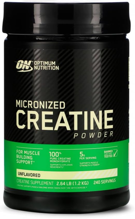 Optimum Nutrition Creatina Micronizada Sin Sabor 1.2 Kg