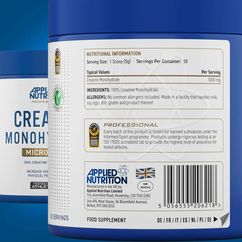 Applied Nutrition 100% Creatina Monohidratada 1 Kg