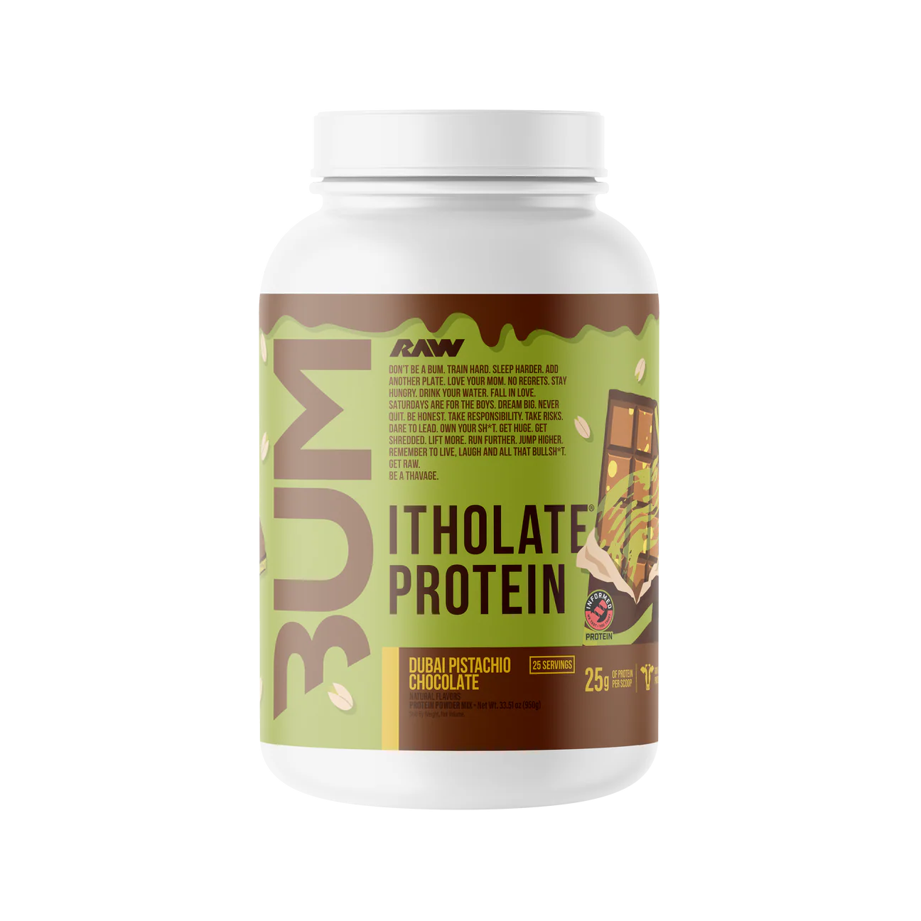 Raw CBUM Itholate Whey Protein 805 gr (28.4 oz)