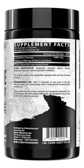 Nutrex Carnitina 120 cápsulas
