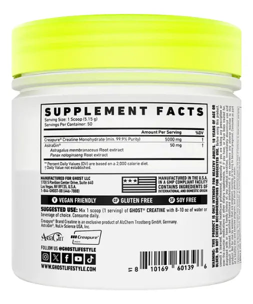 Ghost Basics Creatina Sin Sabor 375 g