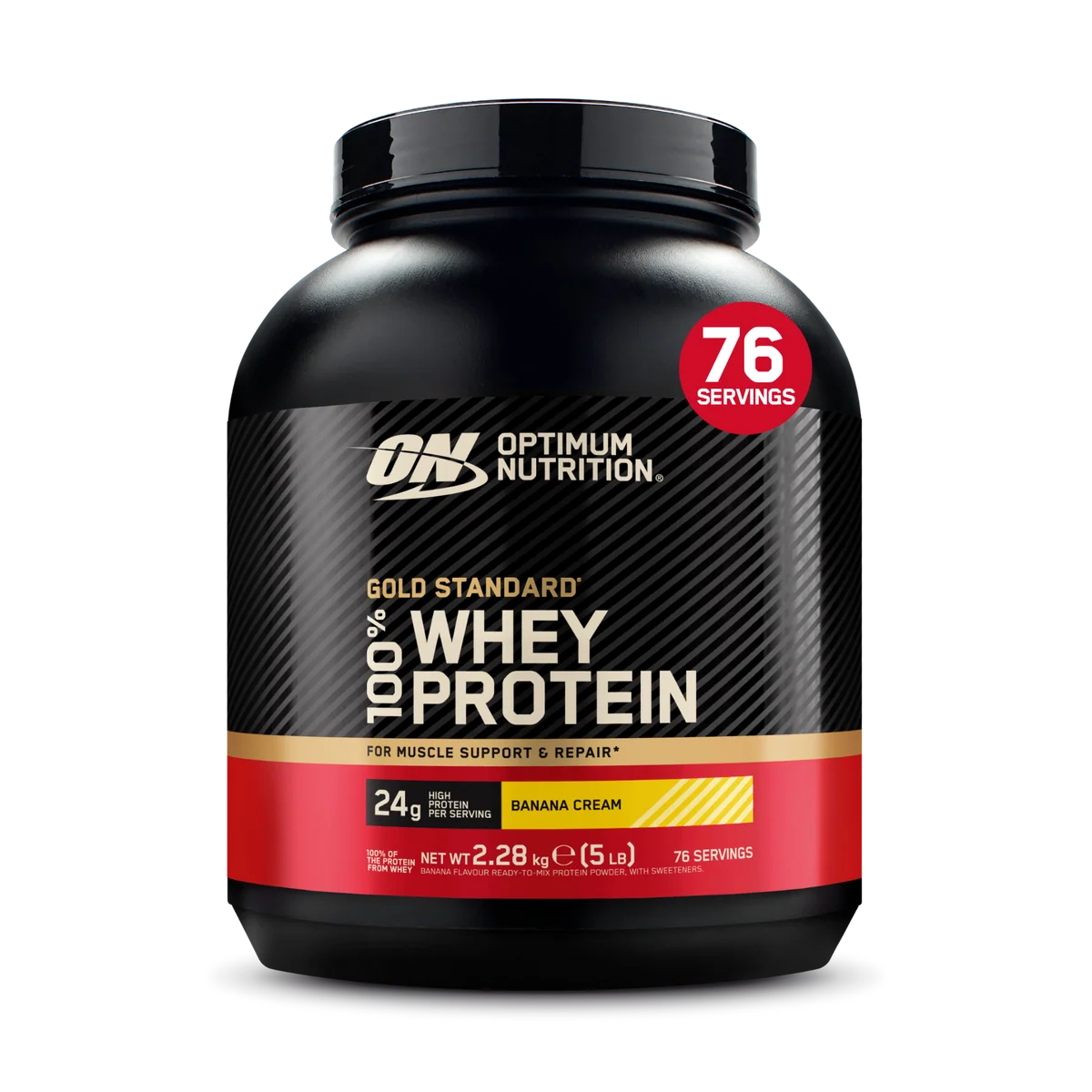 Optimum Nutrition 100% Whey Protein 2.29 Kg (5.05 Lb)