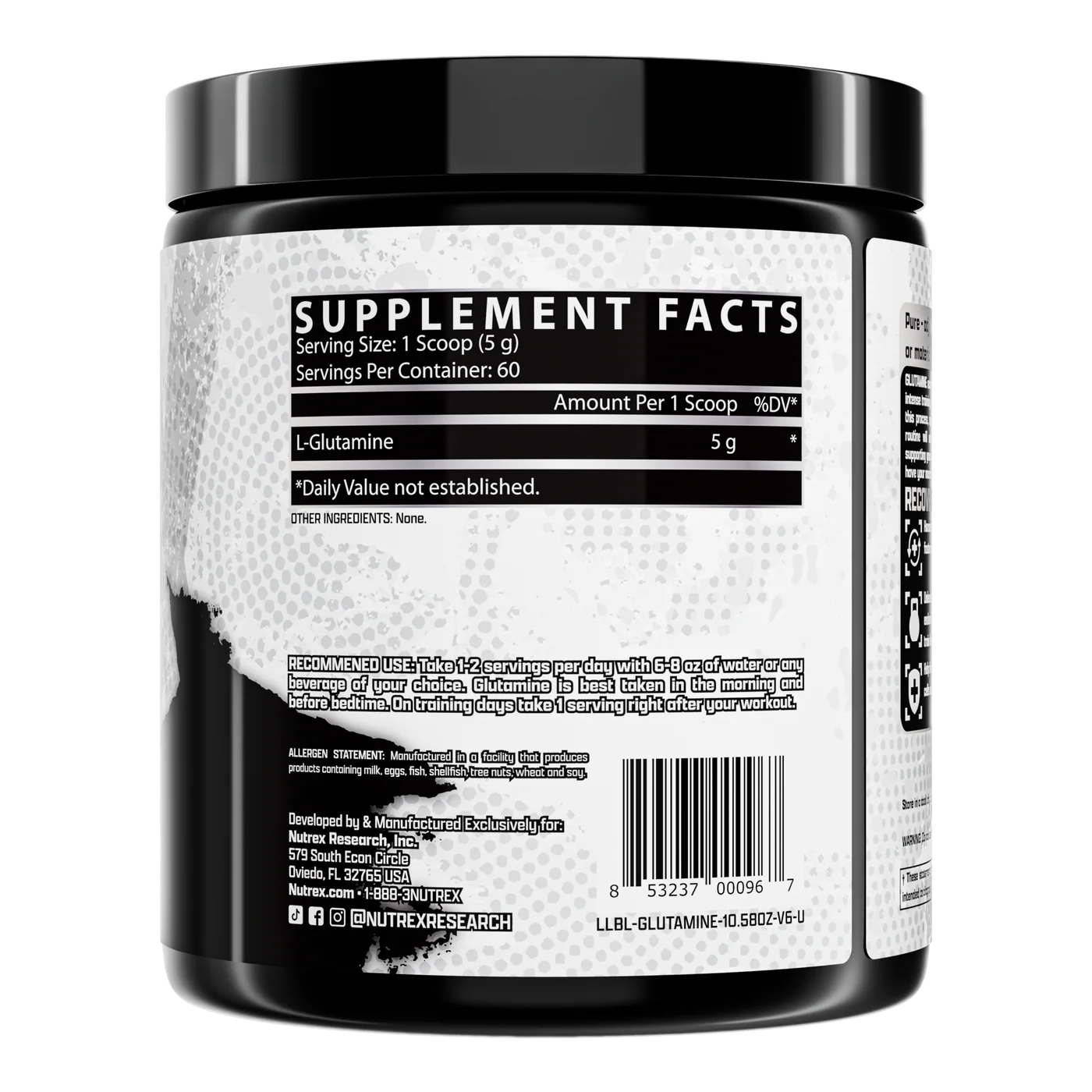 Nutrex Glutamine Pure Sin Sabor 300 gr
