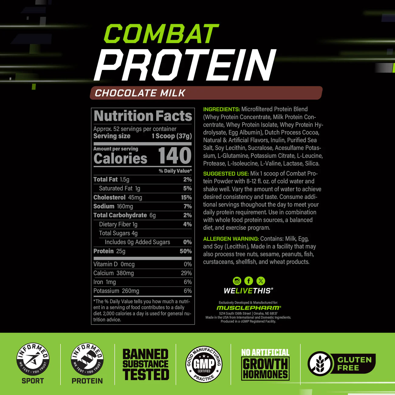 MP Combat Protein 1.9 Kg (4.2 lb)