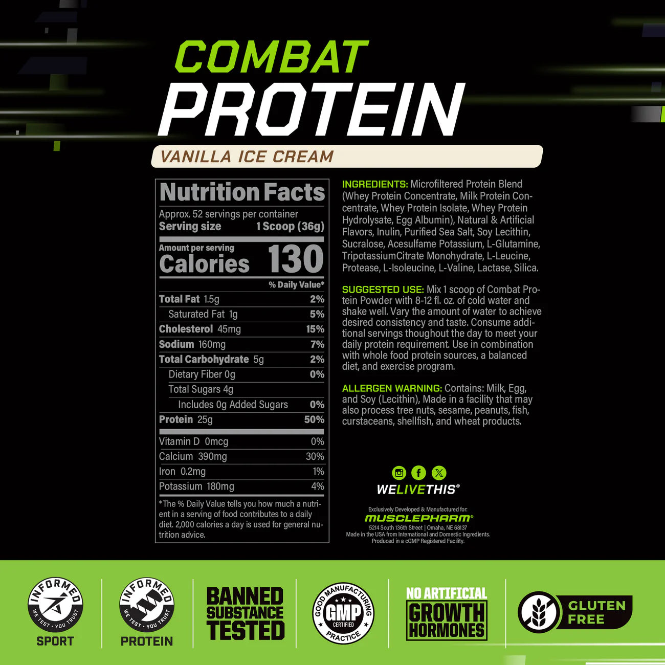 MP Combat Protein 1.9 Kg (4.2 lb)