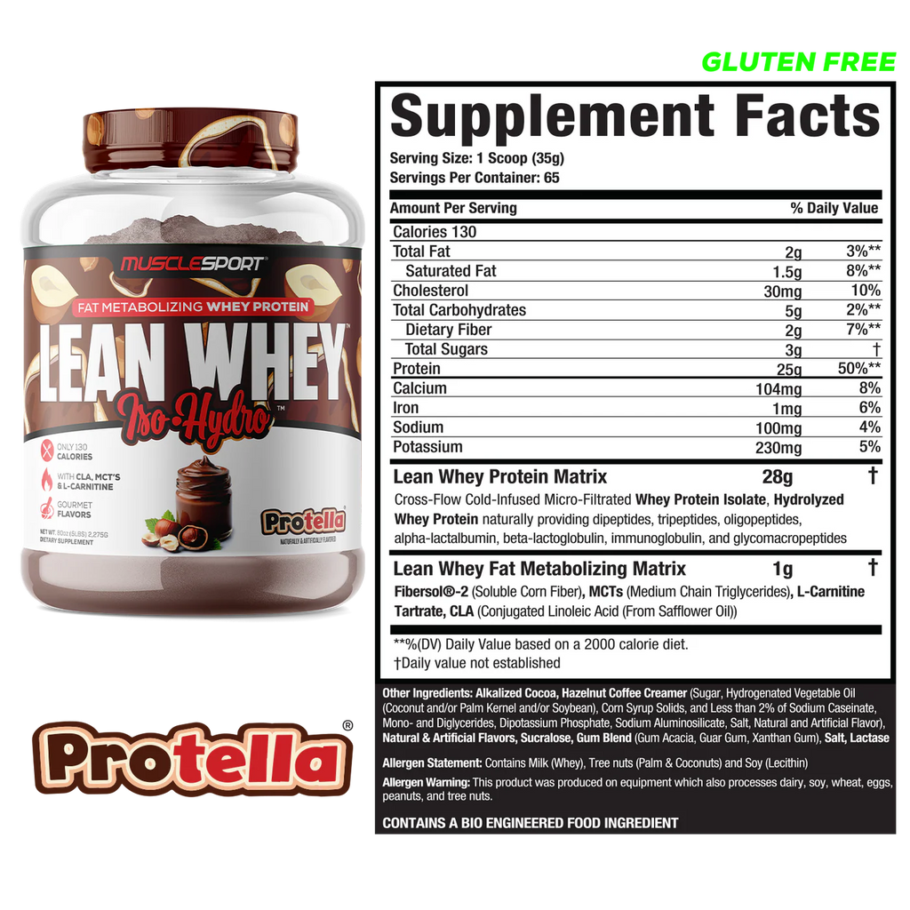 MuscleSport Iso Hydro Protein 2.27 Kg (5 lb)