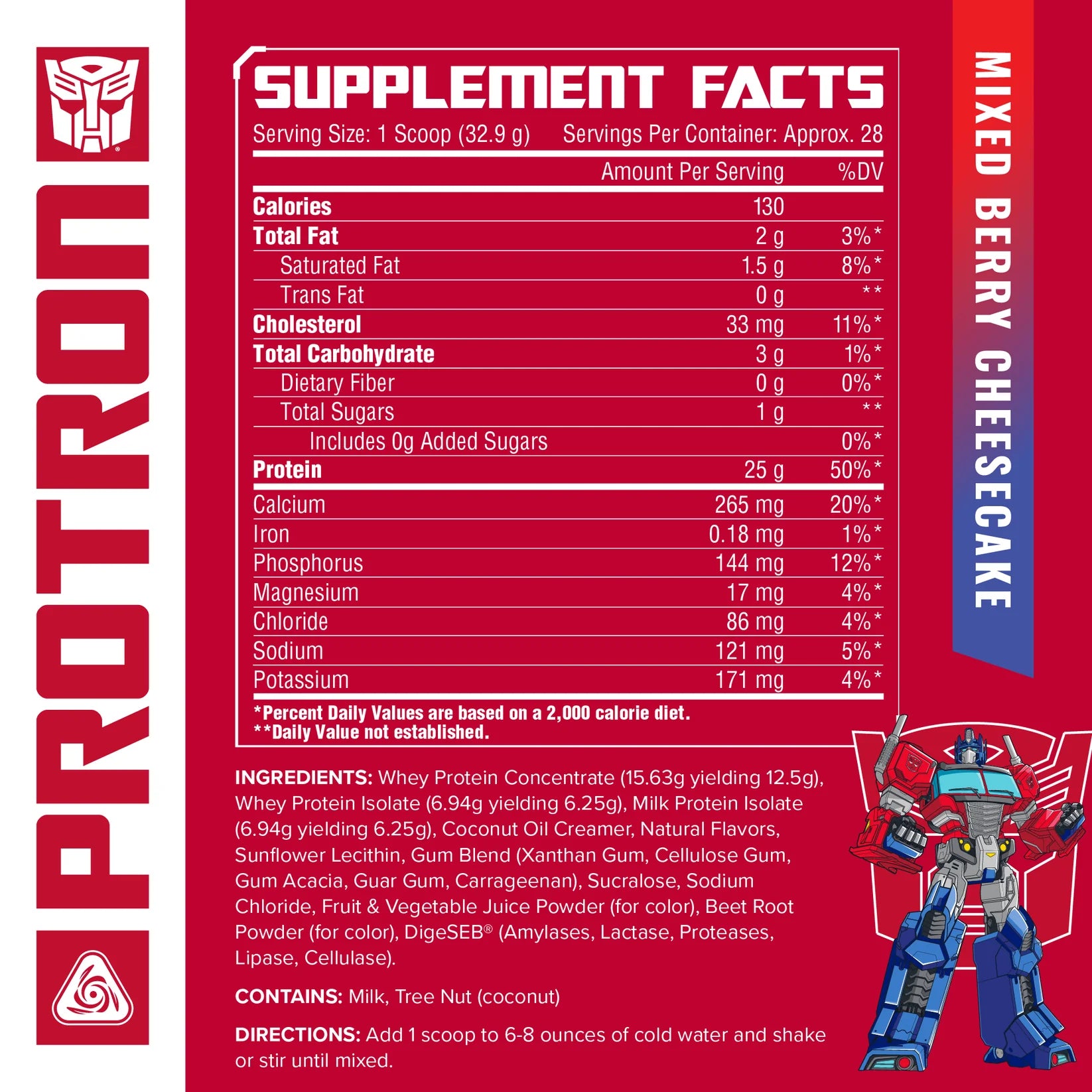 Core Nutritionals Transformers Protron 907 gr (32 oz)