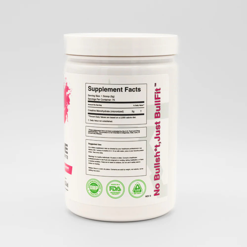 Bull Fit Creatina Micronizada Sin Sabor 375 gr