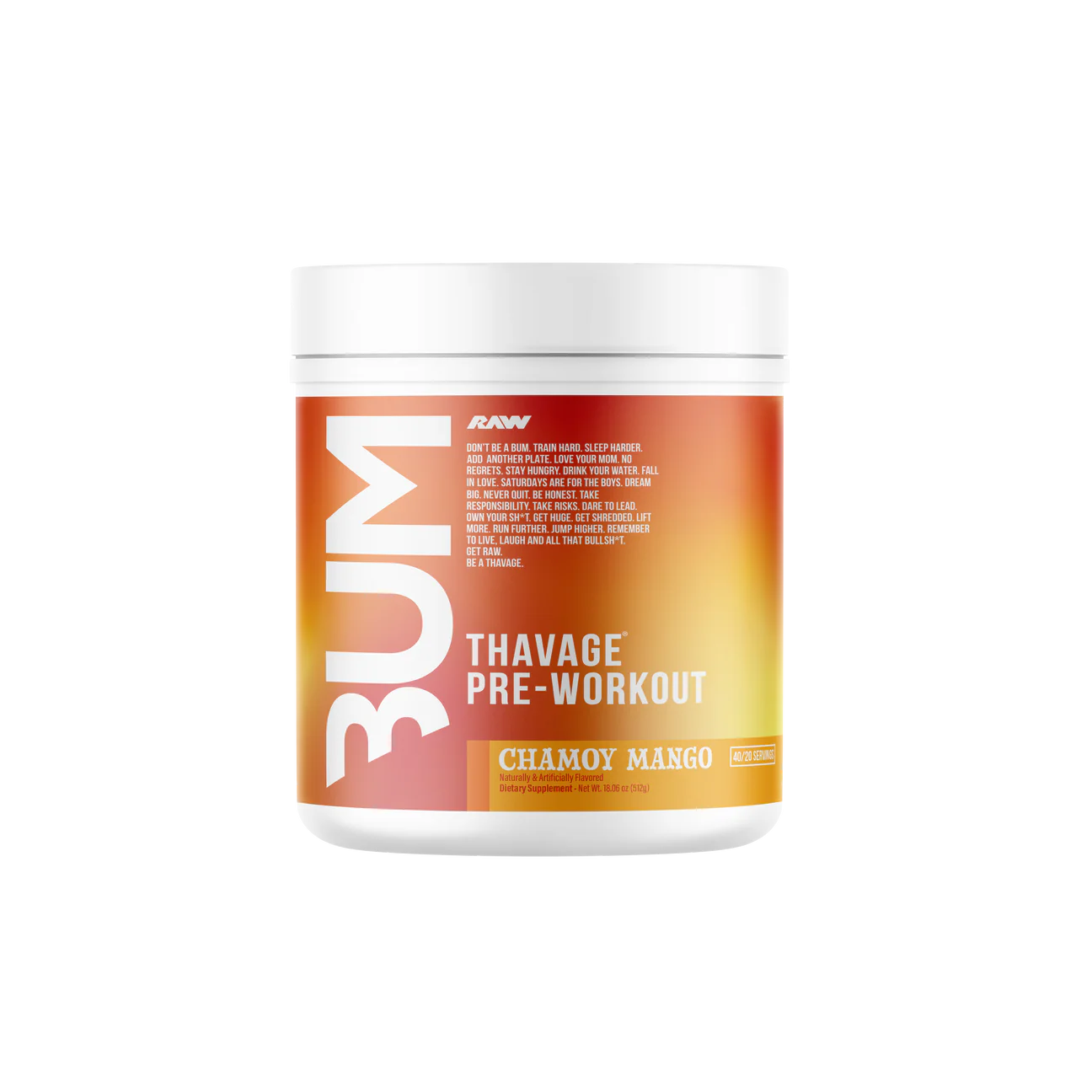 RAW CBUM Thavage Pre-Workout 512 gr