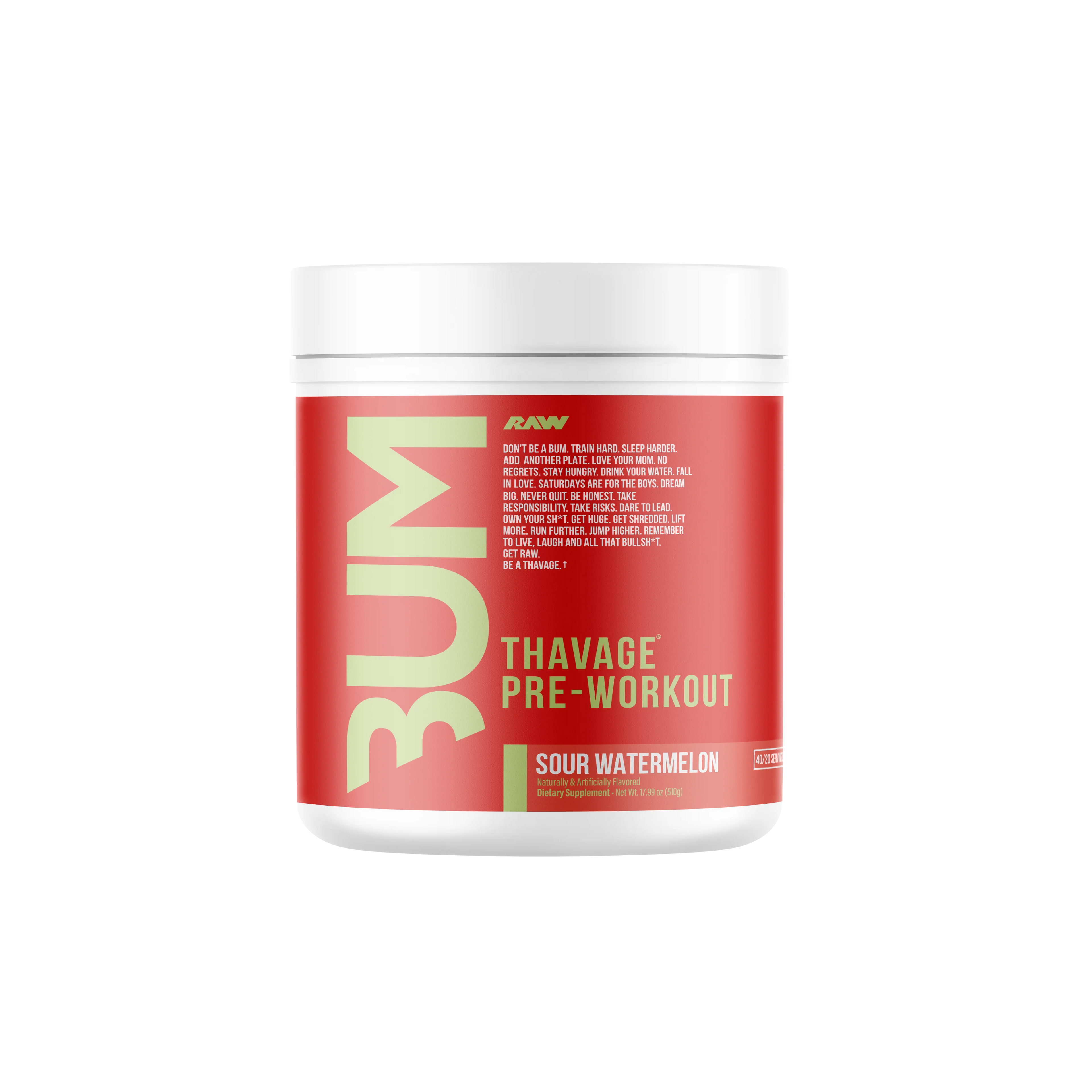 RAW CBUM Thavage Pre-Workout 512 gr