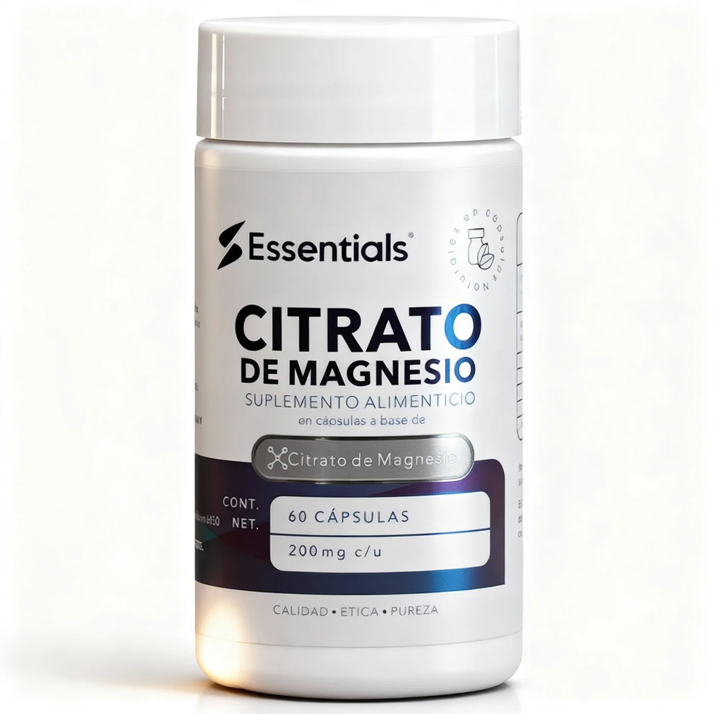 Essentials Citrato de Magnesio 60 cápsulas