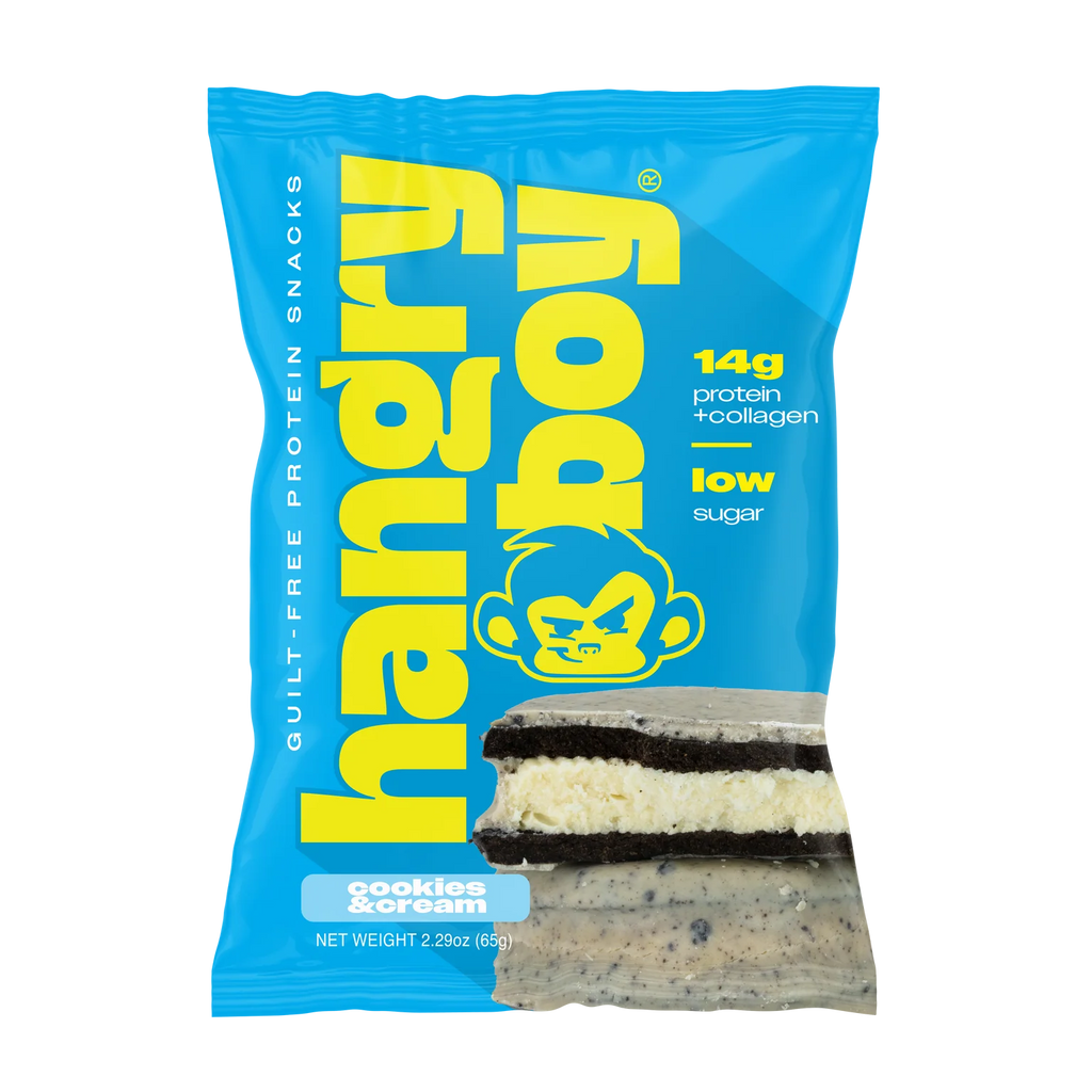 12 Pack Hangryboy Sandwich de Galleta de Proteina 65 gr c/u