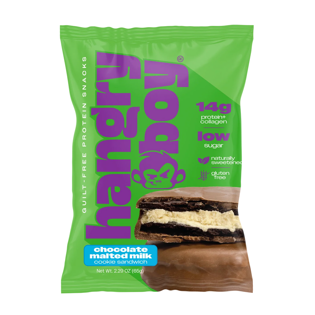 12 Pack Hangryboy Sandwich de Galleta de Proteina 65 gr c/u