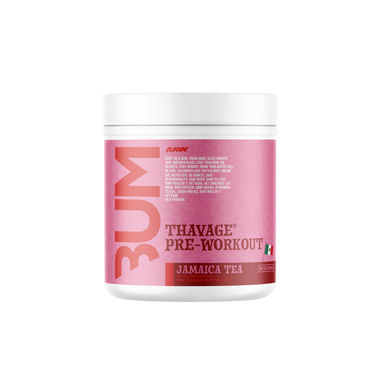 RAW CBUM Thavage Pre-Workout 512 gr