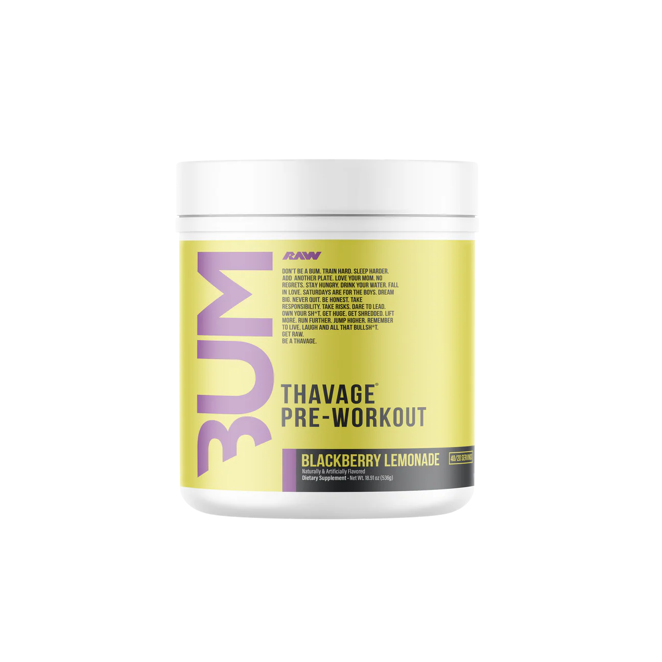 RAW CBUM Thavage Pre-Workout 512 gr