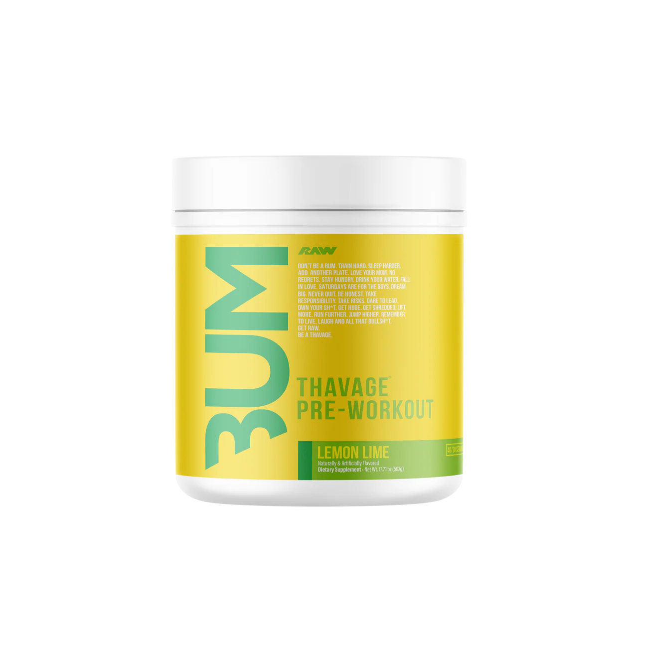 RAW CBUM Thavage Pre-Workout 512 gr