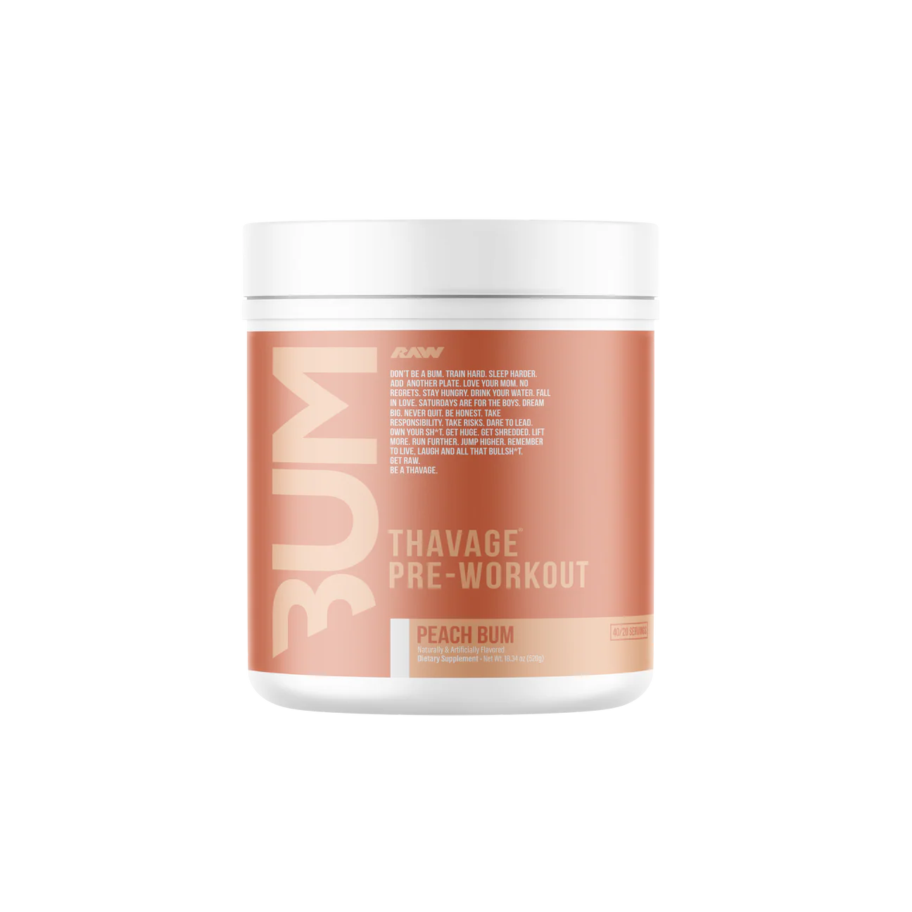 RAW CBUM Thavage Pre-Workout 512 gr