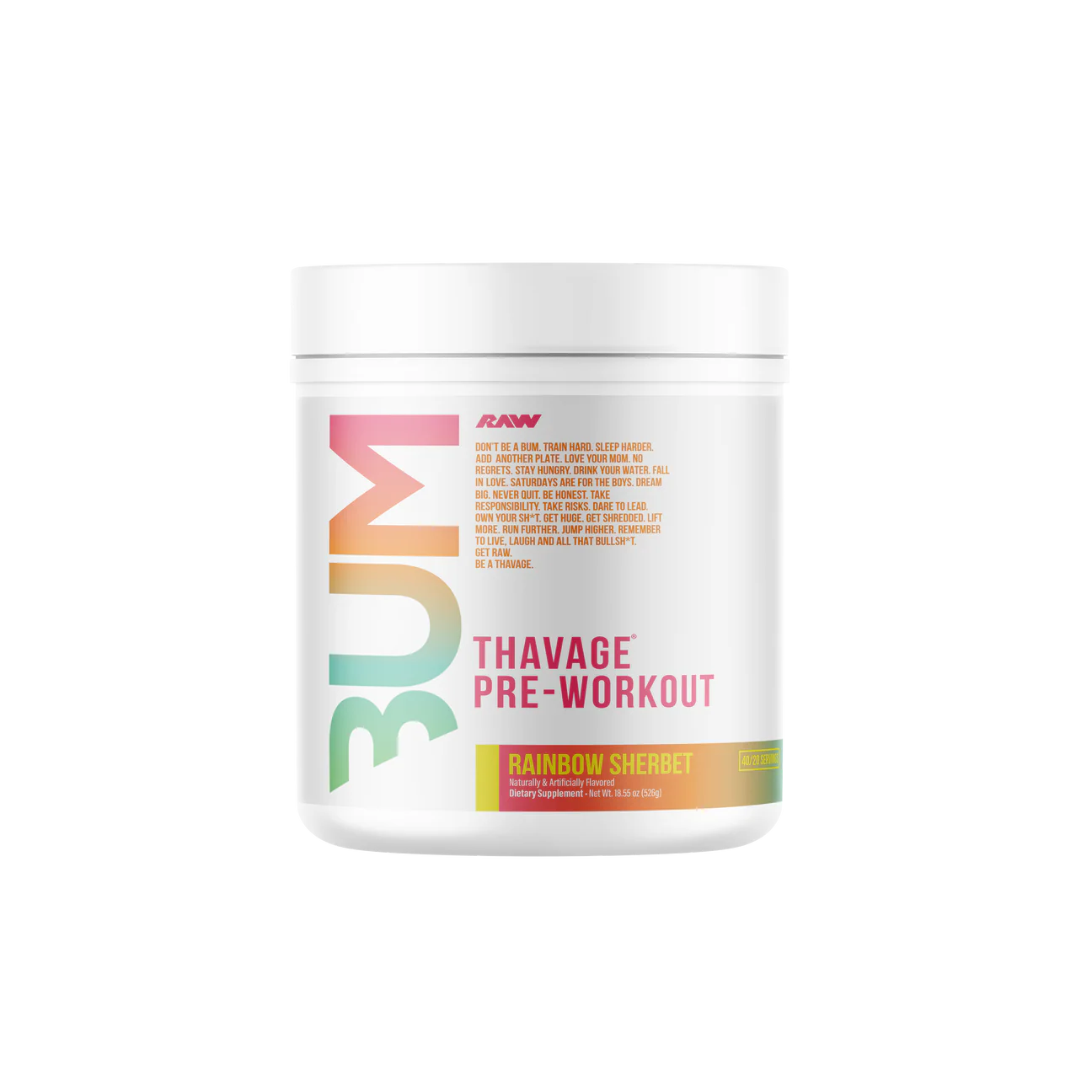 RAW CBUM Thavage Pre-Workout 512 gr