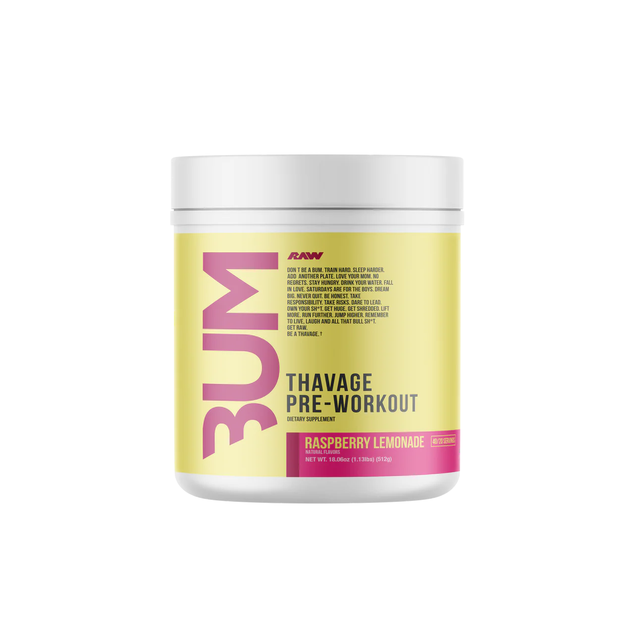 RAW CBUM Thavage Pre-Workout 512 gr